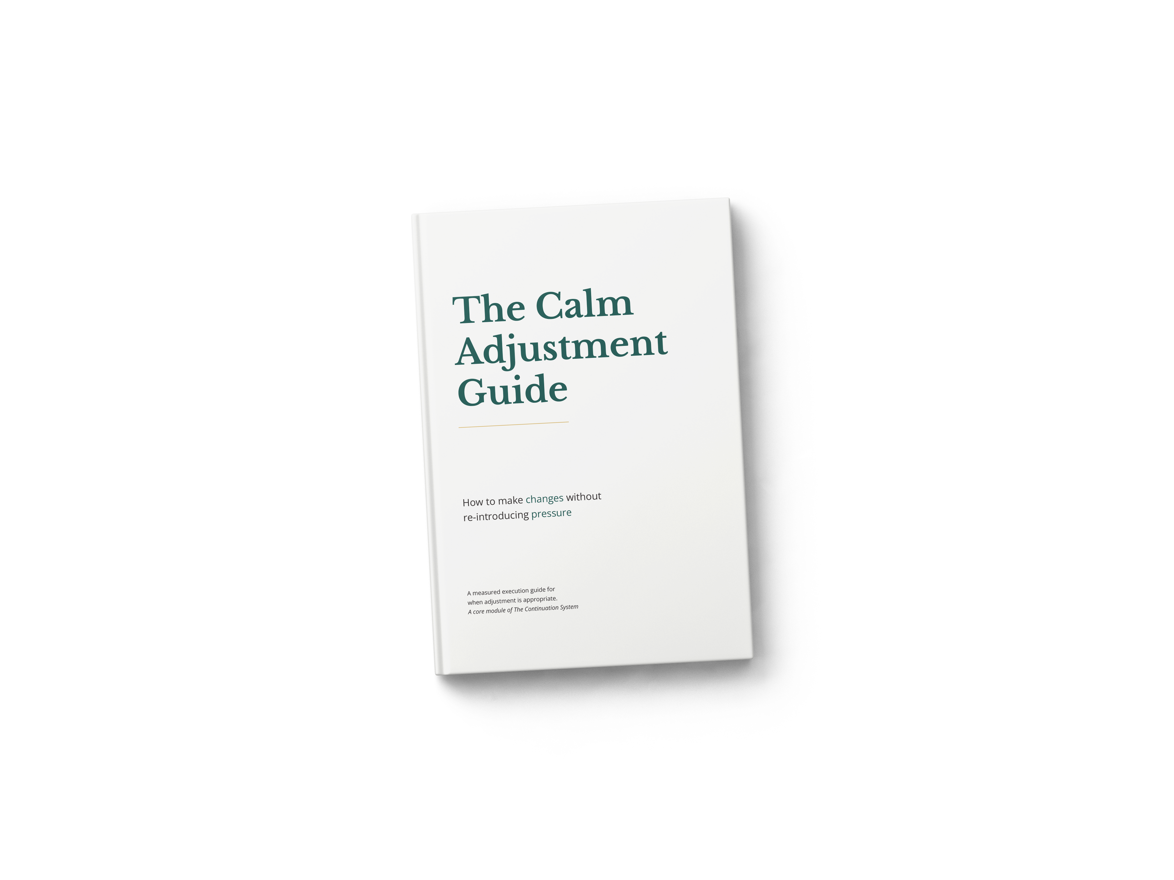 The Calm Adjustment Guide