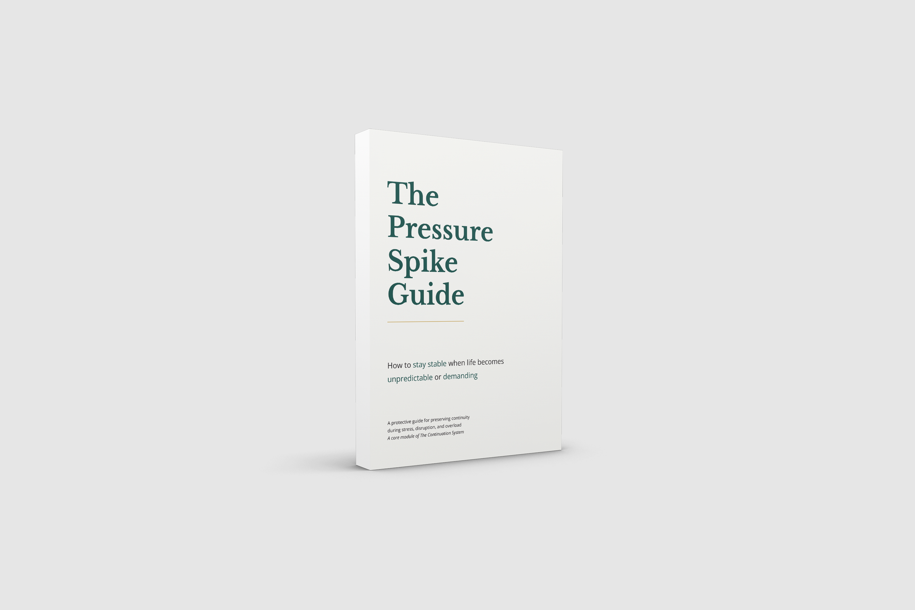 The Pressure Spike Guide